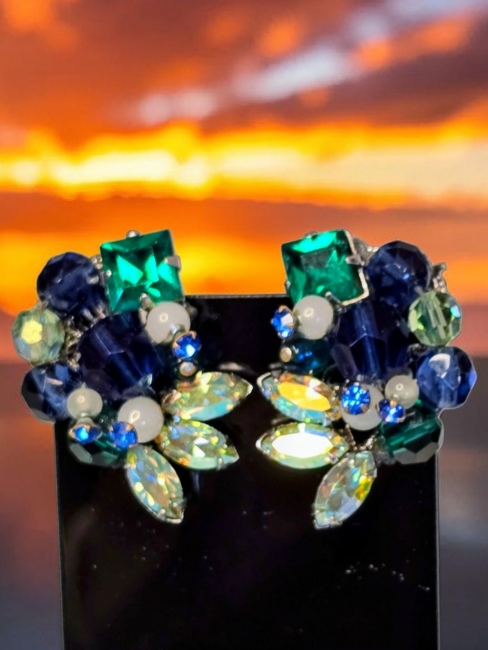 Vintage Earrings by designer Eugene Schultz - Picture 7 of 7